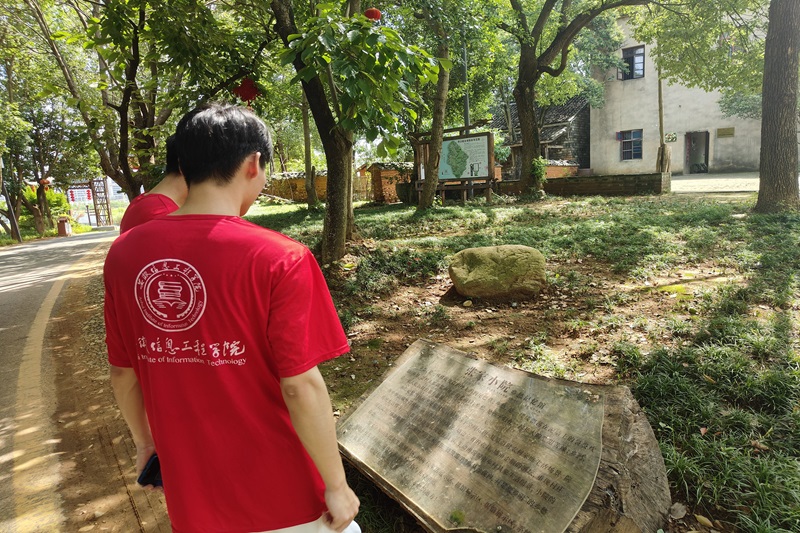 图为实践团成员在芜湖市湾沚区龙尾张自然村了解张家小院的故事.jpg