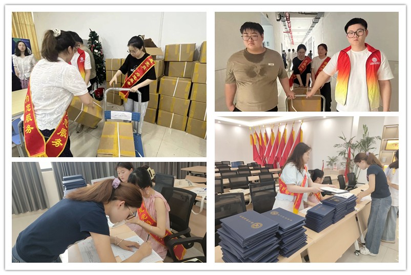 图3党员们参与毕业离校工作.jpg