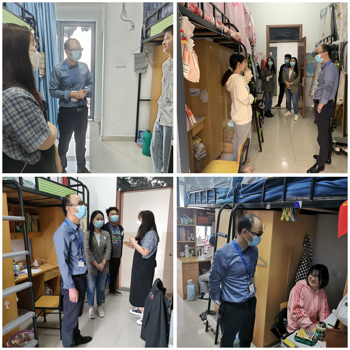 图为学院领导老师在学生宿舍走访慰问.jpg 图为学院领导老师在学生宿舍走访慰问.jpg